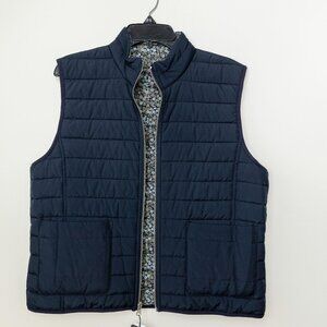 Brooks Brothers Dark Blue Quilted Vest